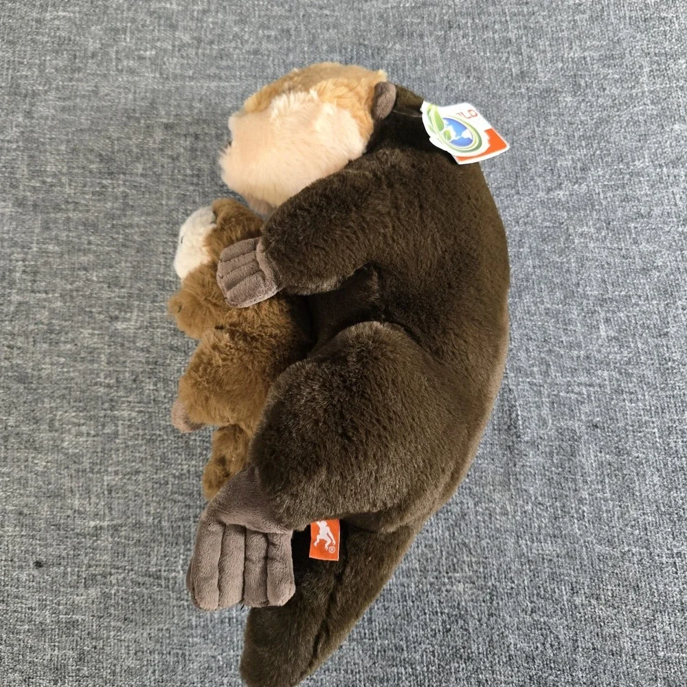 Wild Republic Mom and Baby Sea Otter Plush Toy 14
